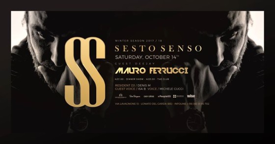 Mauro Ferrucci • Sesto Senso • Sabato 14 Ottobre 2017
