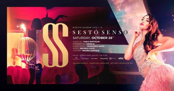 Sesto Senso • Sabato 28 Ottobre 2017