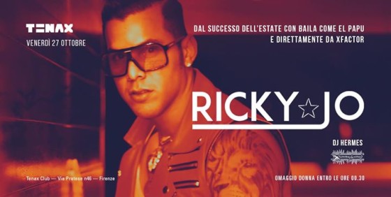 Follow Tenax Presenta Ricky Jo,direttamente da Xfactor
