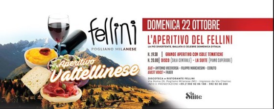 L’Aperitivo del Fellini • Dom 22.10 • Discoteca Fellini