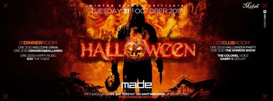 ✞ Halloween Night Party ✞ Tuesday 31st October 2017 at Made Club