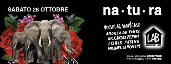 Sabato 28 ottobre • Houselab Party •