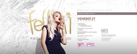 Venerdì Notte • 27.10 • Discoteca Fellini