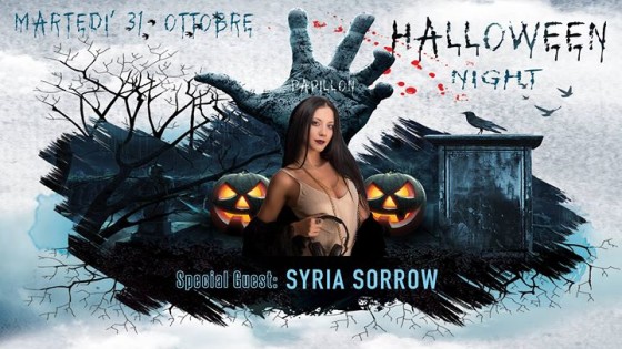 Halloween Night DJ Guest SYRIA SORROW @Papillon Club