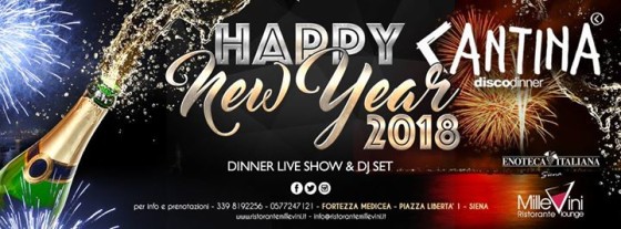 ★ Gran Gala’ Di Capodanno 2018 ★ Cantina Discodinner ★