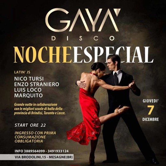 Giov. 7 Dic. [NOCHE ESPECIAL]