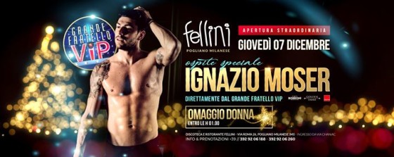 Apertura Straodinaria con Ignazio Moser // Giov. 07.12 • Fellini