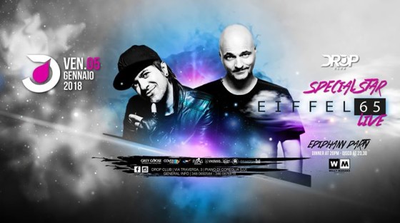 Venerdi 05 Gennaio 2018 – Eiffel 65 Live – Drop Club