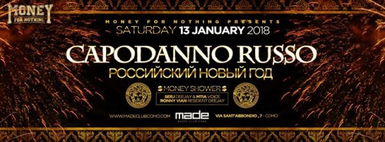 Money presenta: Capodanno Russo – Saturday 13th January 2018