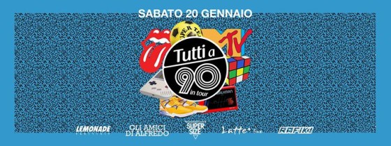TUTTI A 90  welcome 2018  ingresso gratuito entro mezzanotte!
