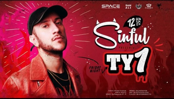 Venerdi’ 12 Gennaio ★★ TY1 – Sinful Night ★★ Space Club