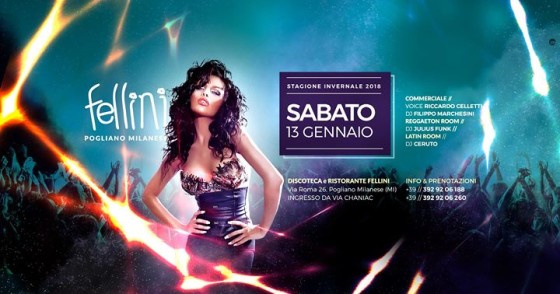 Sabato Notte • 01.13 • Discoteca Fellini