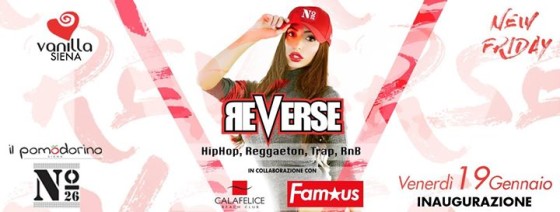 Venerdì 19 Gennaio – Reverse – Hip hop // reggaeton // RnB //