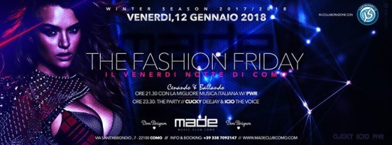 Friday 12th January 2018 at Made Club
