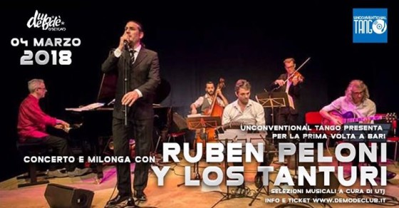 Milonga En Vivo con Ruben Peloni y Los Tanturi Sexteto!