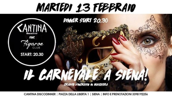 Martedi 13 Febbraio – Carnevale in Cantina – Martedi Grasso