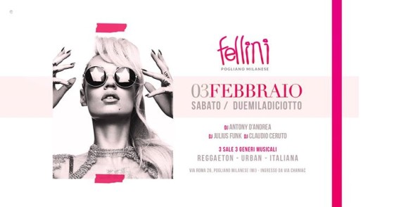 Sabato Notte • 03.03 • Discoteca Fellini