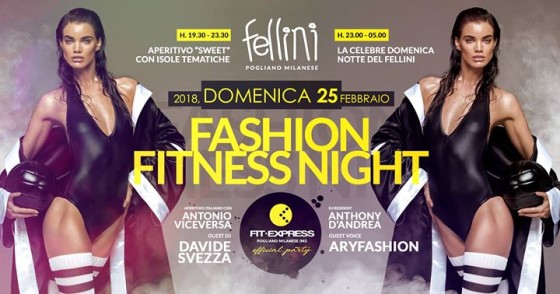Fitness Night • 25.02 • Aperitivo e Discoteca Fellini