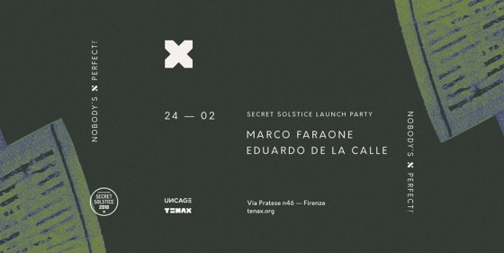 Marco Faraone  Eduardo De La Calle al Tenax di Firenze