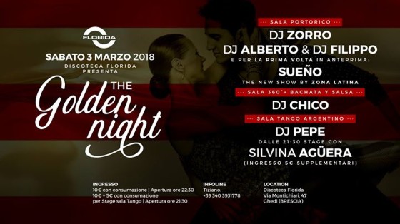 The Golden Night : Bachata, Salsa, Tango Argentino