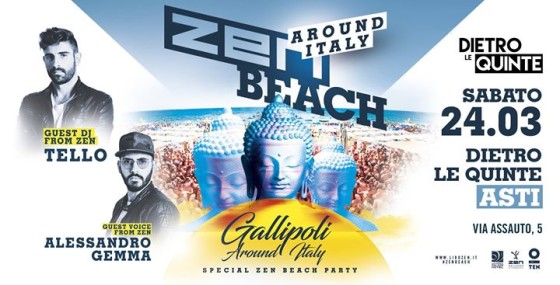Sab. 24 – Zen Gallipoli around italy – dietro le quinte