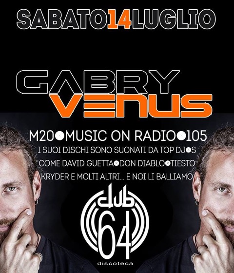 Gabry Venus fa ballare il Club 64, storica discoteca dell’Isola d’Elba