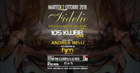 La nuova stagione con il sound di 105 Indaklubb al Fidelio