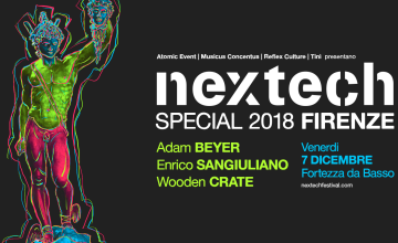 Nextech Special prenatalizio a Firenze con Adam Beyer, Enrico Sangiuliano, Wooden Crate