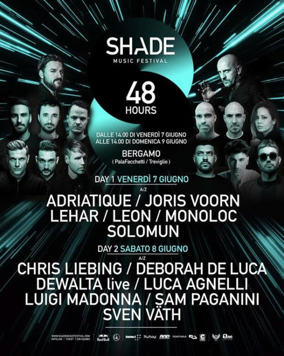 Shade Music Festival 2019 porta a Bergamo i protagonisti della scena elettronica mondiale