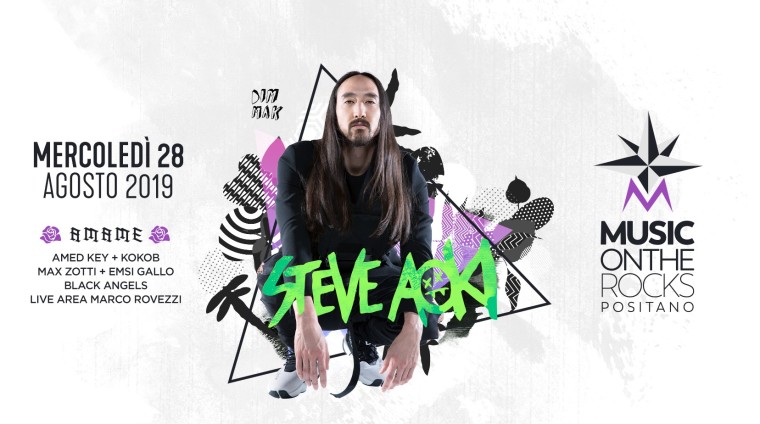 Torte a Positano con Steve Aoki al Music on the Rocks