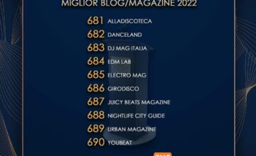 Grazie Dance Music Awards per la candidatura miglior blog magazine 2022